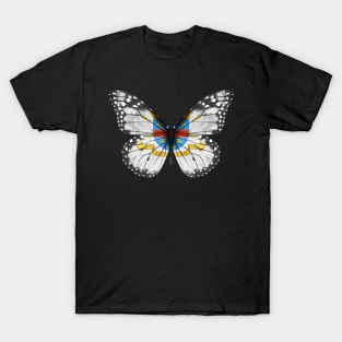 St Barts Flag  Butterfly - Gift for St Barts From Saint Barthelemy T-Shirt